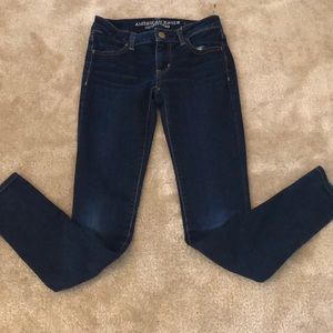 Dark blue American eagle jeggings